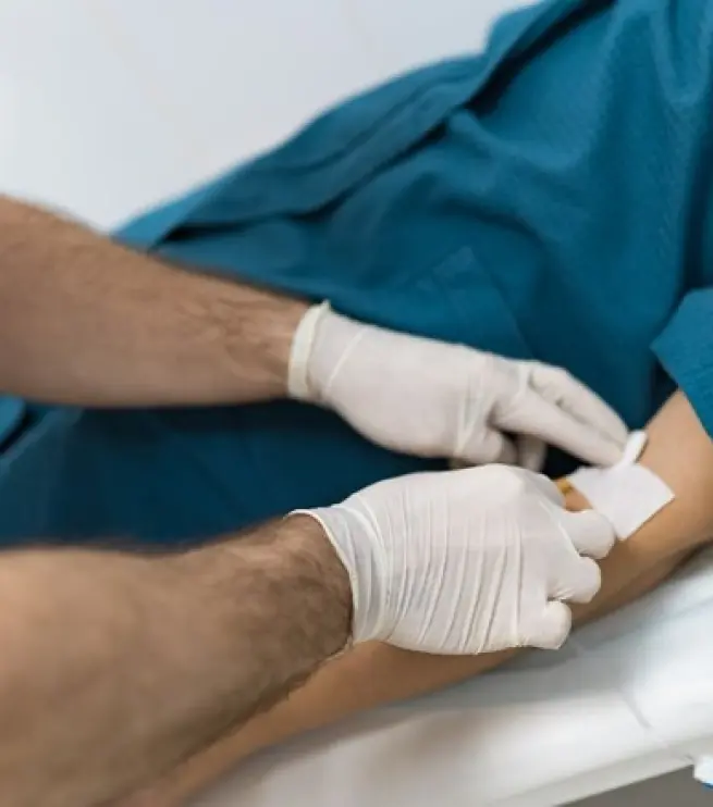 постановка капельницы